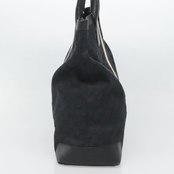 GUCCI GG Canvas Sherry Line Hand Bag Black White 002 1098 3444 Auth ep8642 - Picture 4 of 16